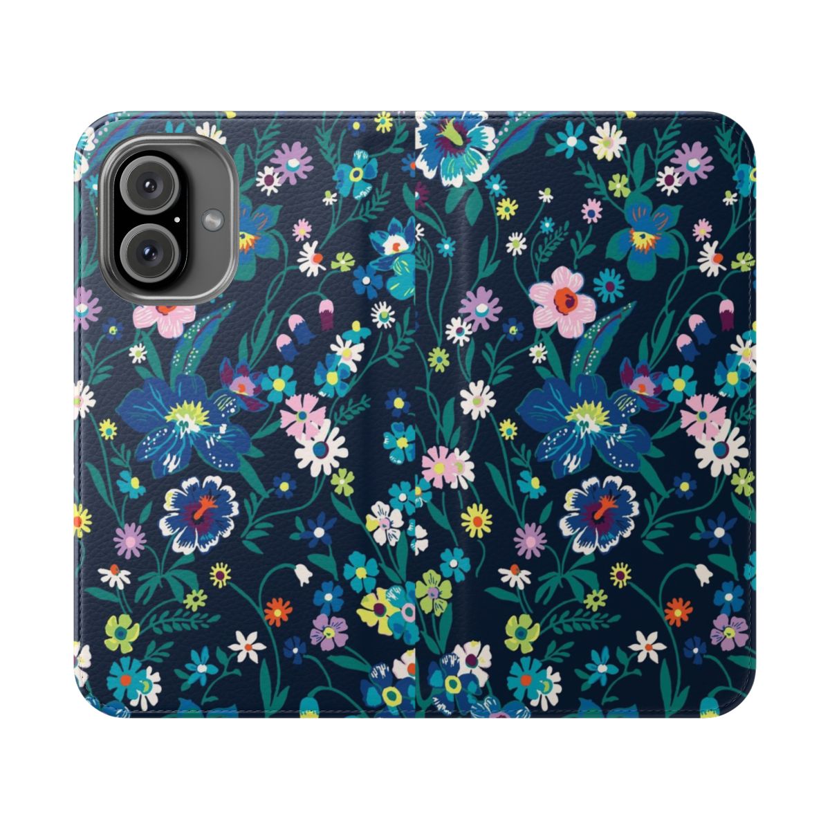 Vibrant floral phone case with a Vera Bradley inspired design