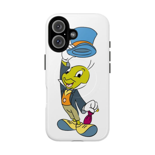 Magnetic Disney-Inspired Tough Phone Case featuring Jiminy Cricket character