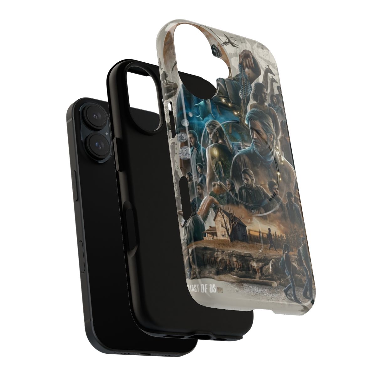 Durable phone case with The Last of Us-inspired design - Layers