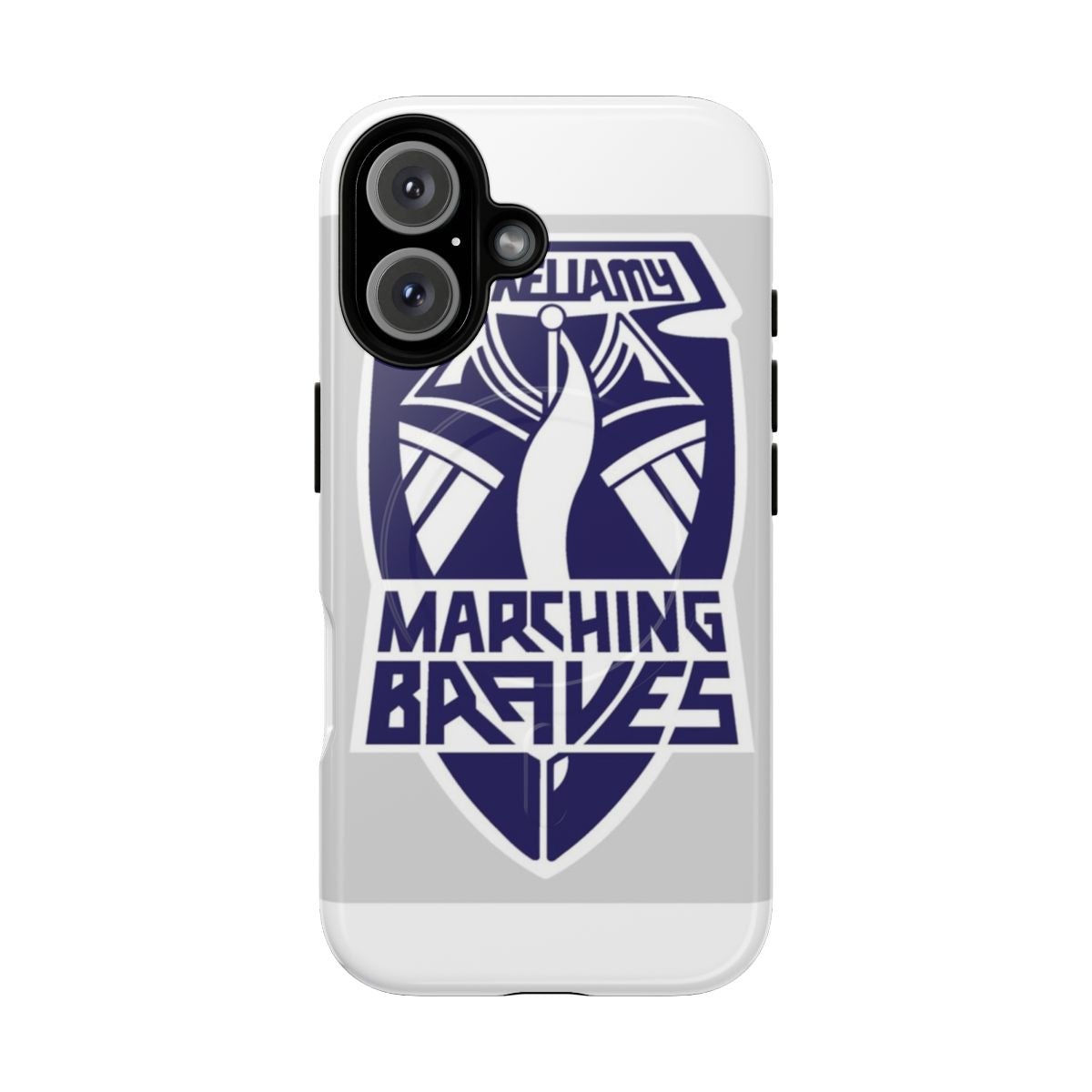 Shikellamy Marching Braves OG logo on a magnetic tough phone case