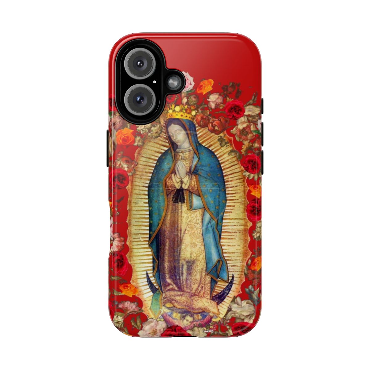 Magnetic tough phone case featuring the image of the Virgin of Guadalupe, the Mexican Catholic saint and apparition