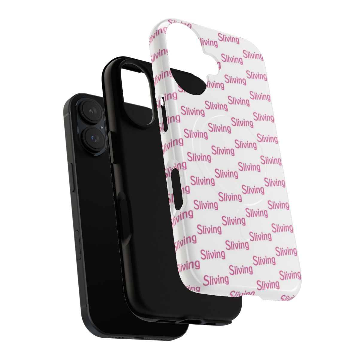 Sliving-inspired pink magnetic tough phone case with a classy aesthetic - Layers