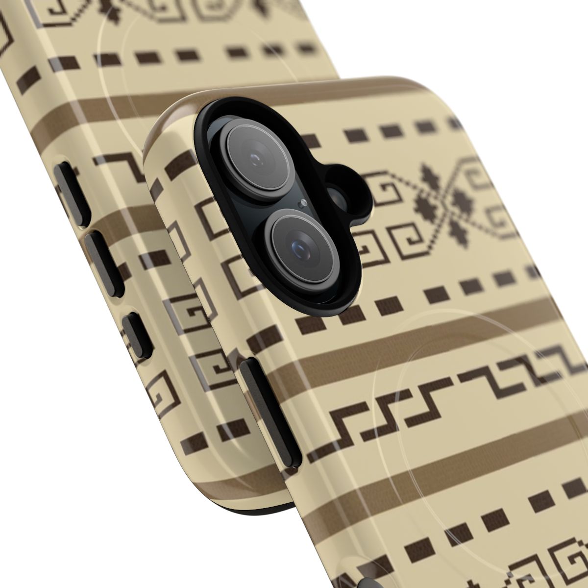 Magnetic tough phone case featuring the iconic cardigan pattern from The Big Lebowski movie - Detail