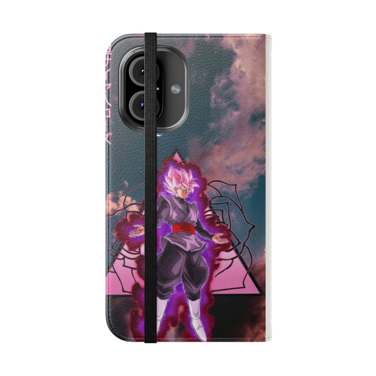 Goku Black Rose Phone Case Cover for Smartphones - Folded Front