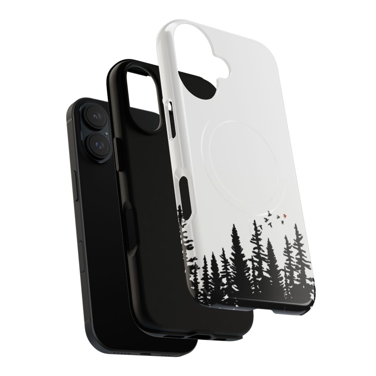 Twenty One Pilots Themed Magnetic Tough Phone Case with Nature Imagery - Layers