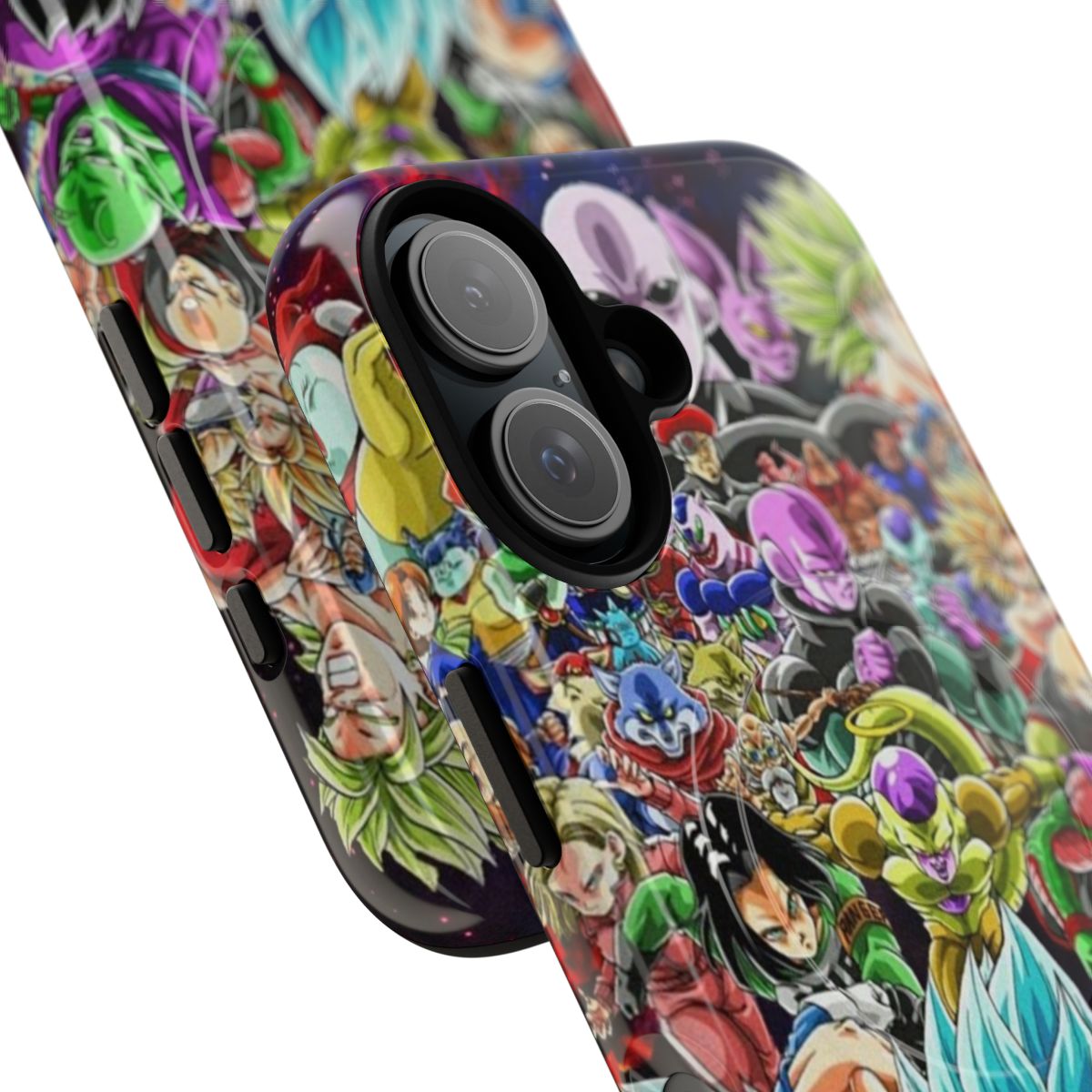 Dragon Ball Z inspired magnetic tough phone case with Friday movie theme - Detail