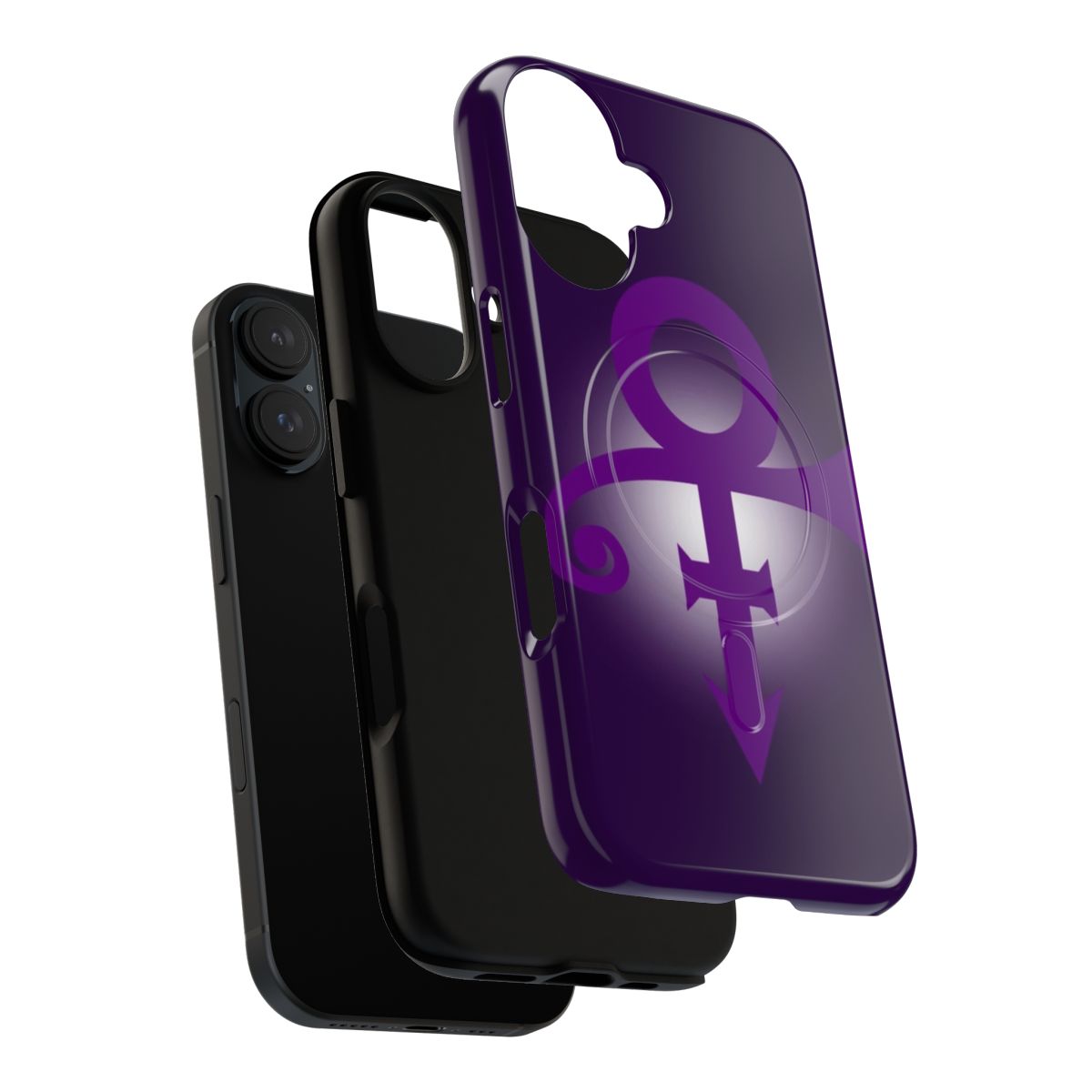 Purple Ankh Magnetic Protective Phone Case - Layers