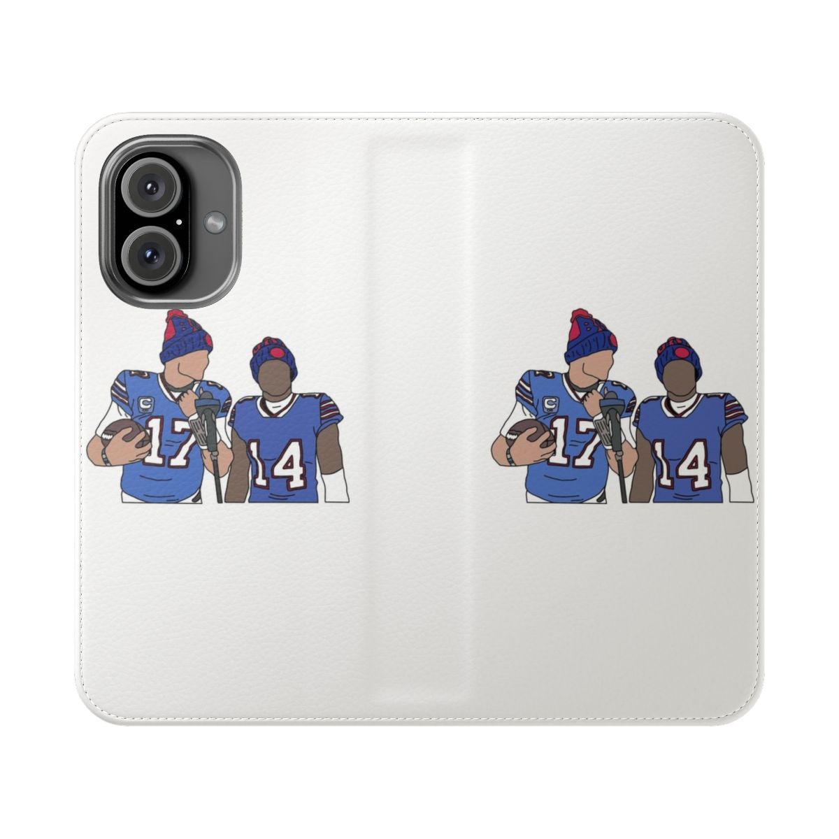 Buffalo Bills inspired phone case featuring Josh Allen and Stefon Diggs