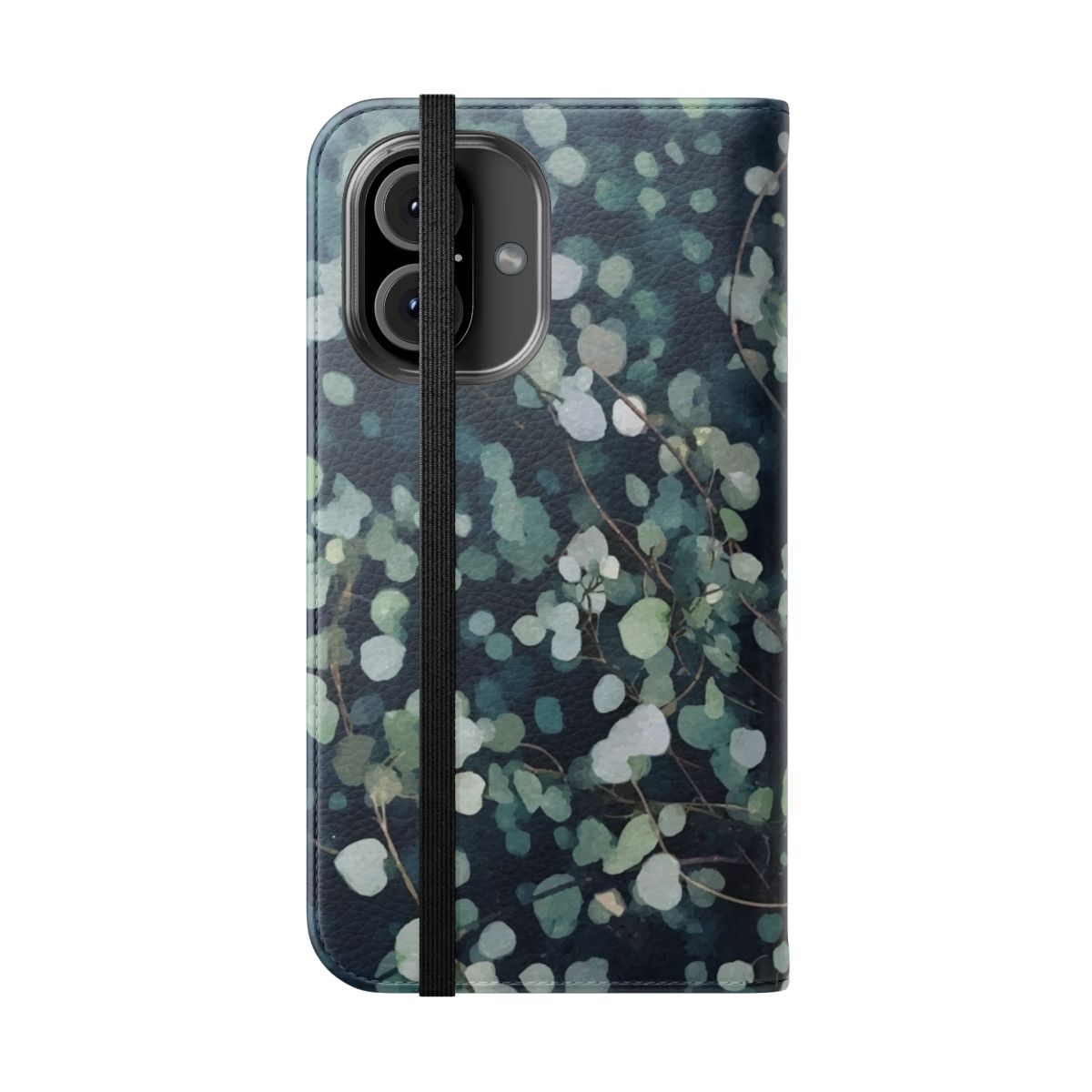 A colorful floral phone case with nature-inspired design - Folded Front