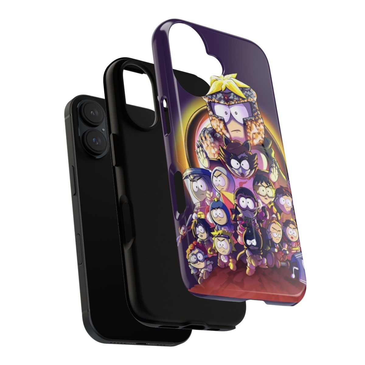 South Park and Marvel Infinity War crossover phone case with magnetic closure - Layers