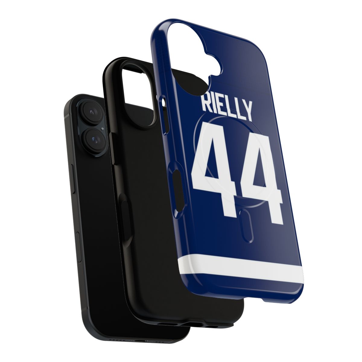 Tough phone case featuring the Toronto Maple Leafs logo and Morgan Rielly player graphics - Layers