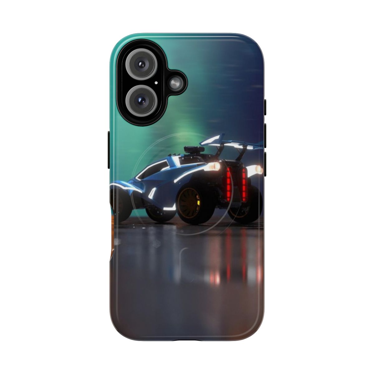 Realistic soccer car photo printed on a magnetic tough phone case