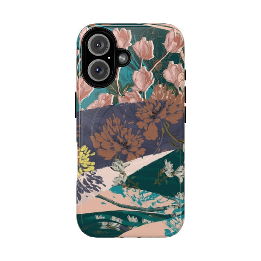 Colorful floral and abstract pattern phone case