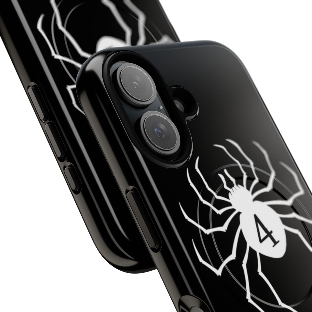 Magnetic tough phone case with scarlet spider and hunter x hunter artwork - Detail