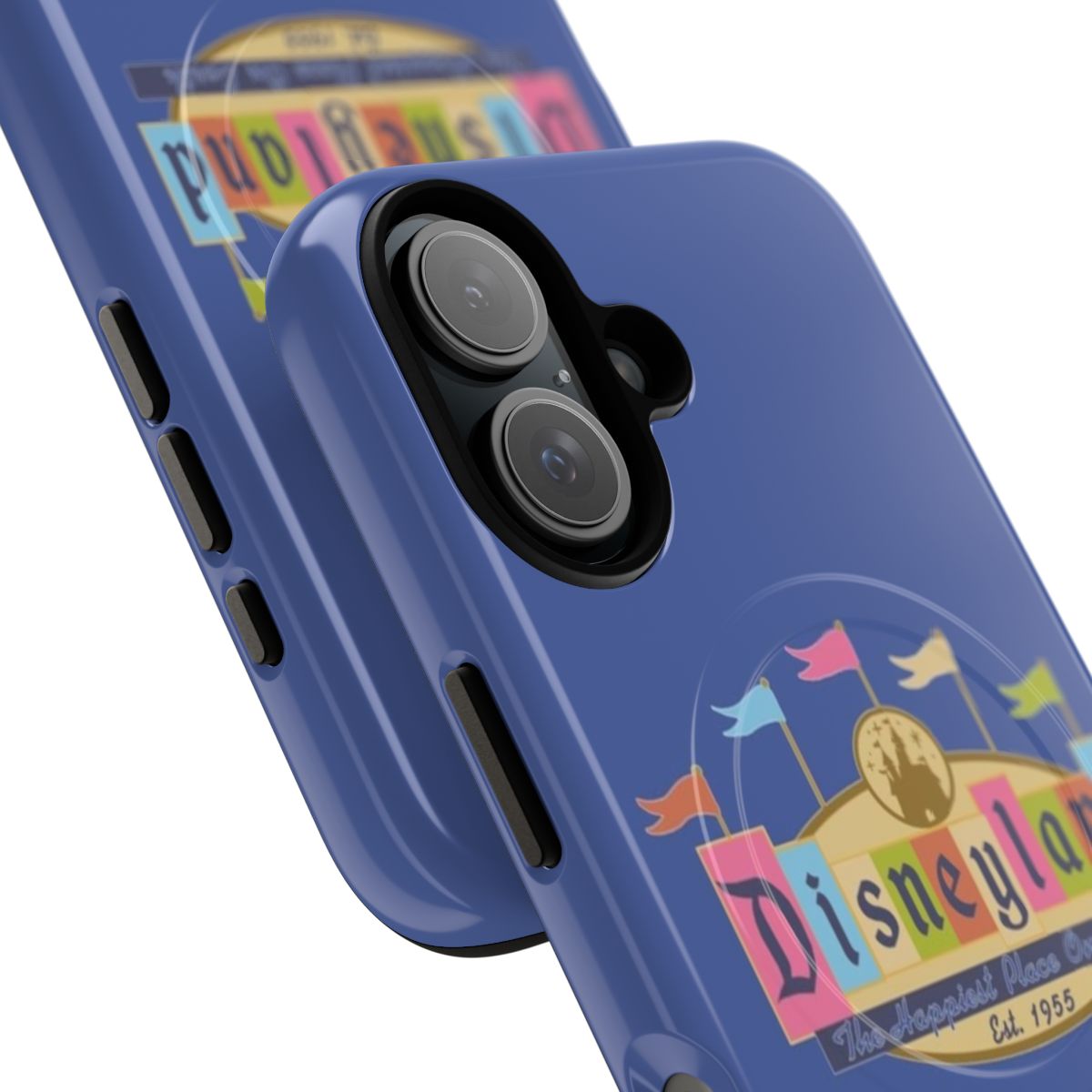 Colorful and whimsical Disney-inspired phone case with a magnetic closure - Detail