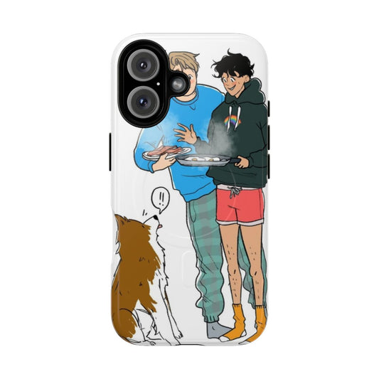 Durable phone case featuring a Heartstopper-inspired design