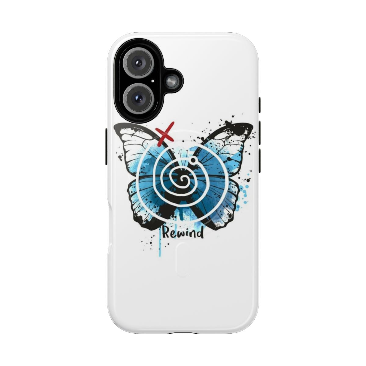 Magnetic phone case with time travel and chaos theory design inspired by the video game Life is Strange