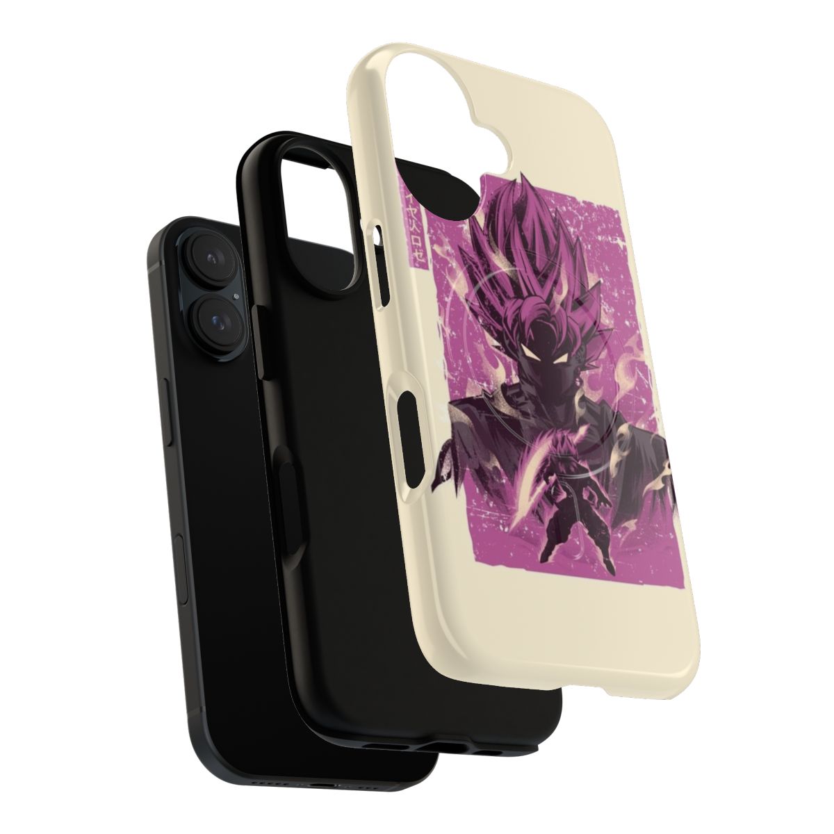 Goku Rose Retoro Magnetic Phone Case for Dragon Ball Super Fans - Layers