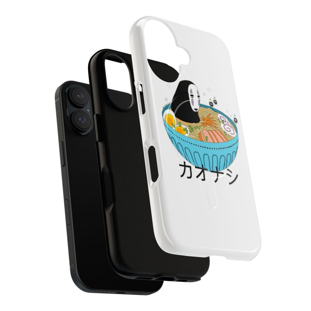 Magnetic tough phone case featuring the character No Face from the Studio Ghibli anime film Spirited Away - Layers