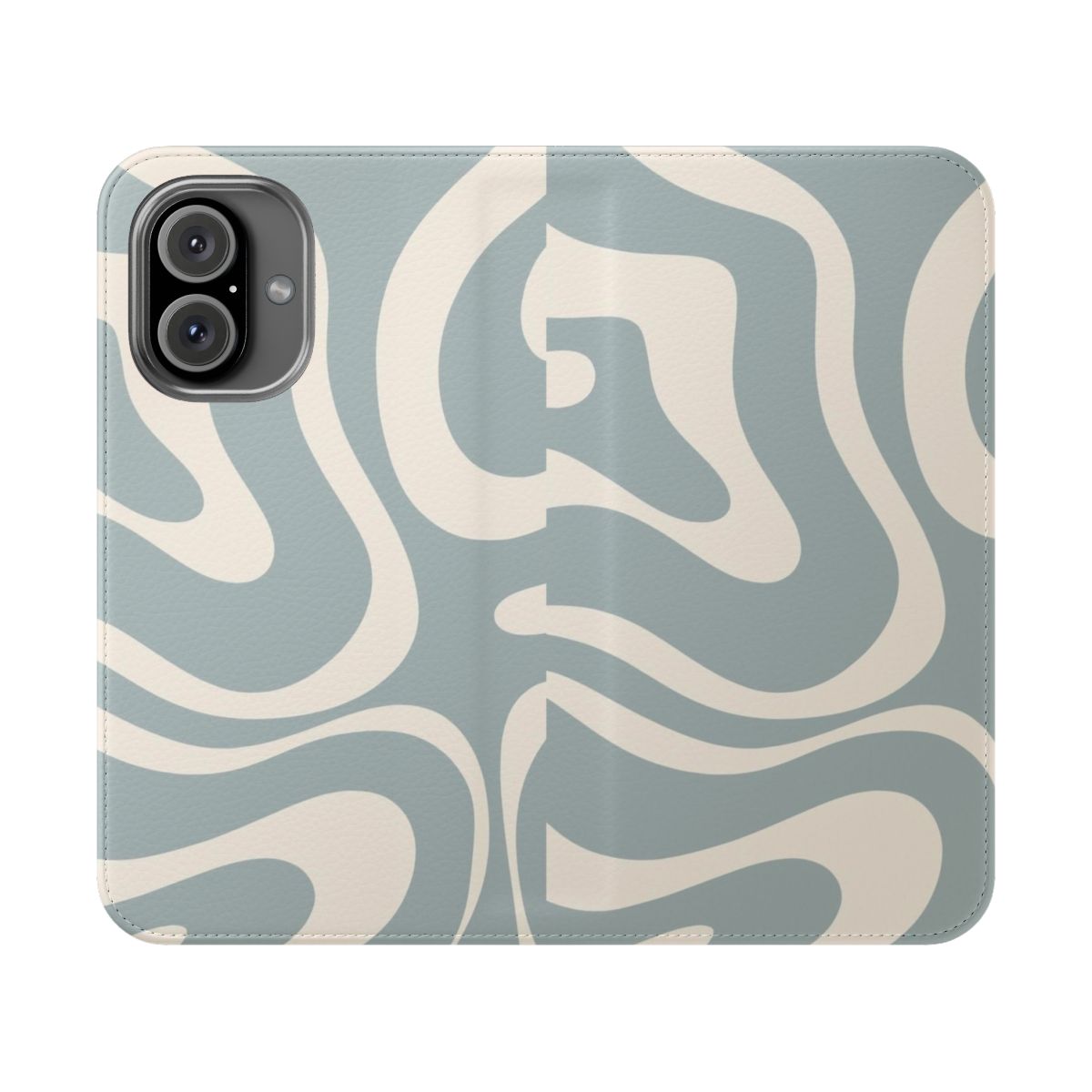 Stylish abstract pattern design on a flip phone case