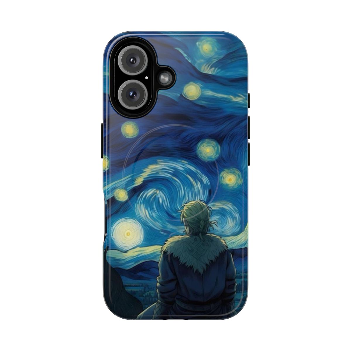 Thorfinn inspired magnetic phone case with Vinland Saga artwork