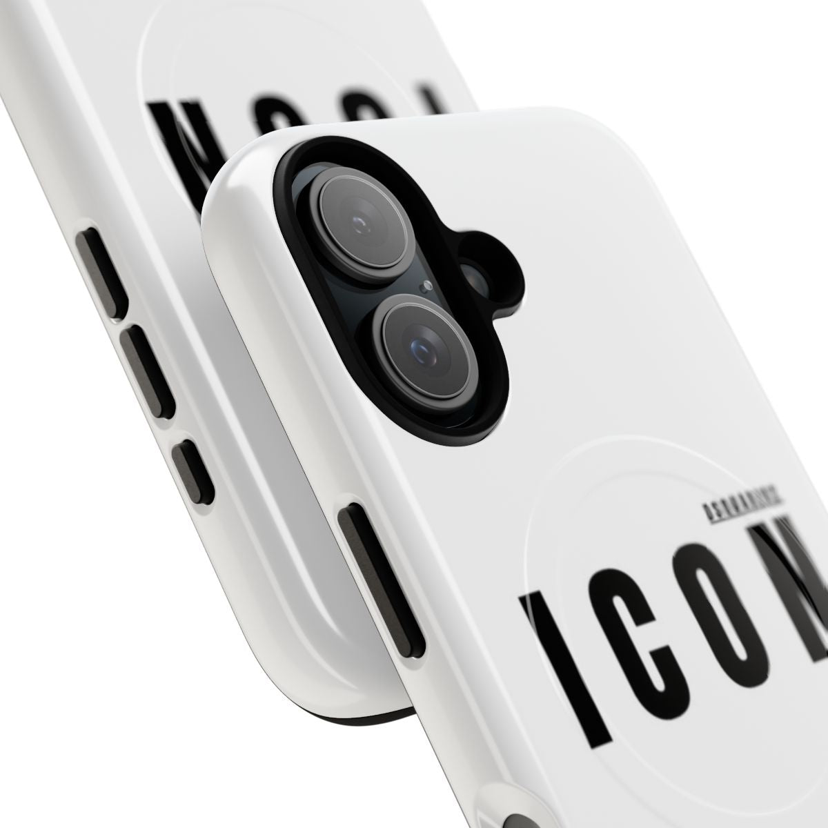 Magnetic tough phone case featuring an icon design - Detail