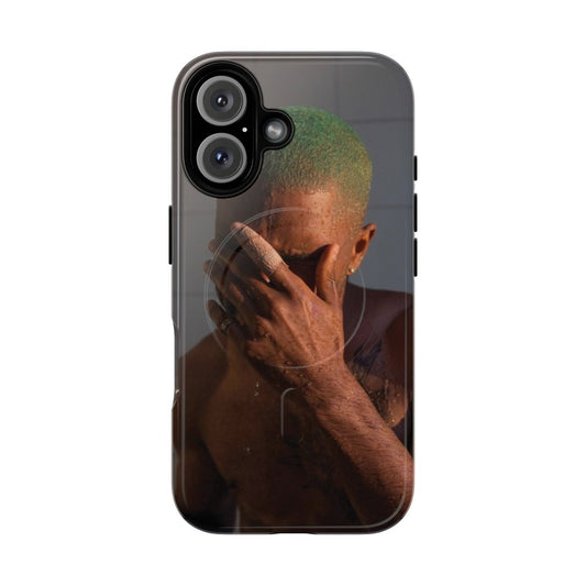 Realist art inspired magnetic phone case with Frank Ocean Blond album design