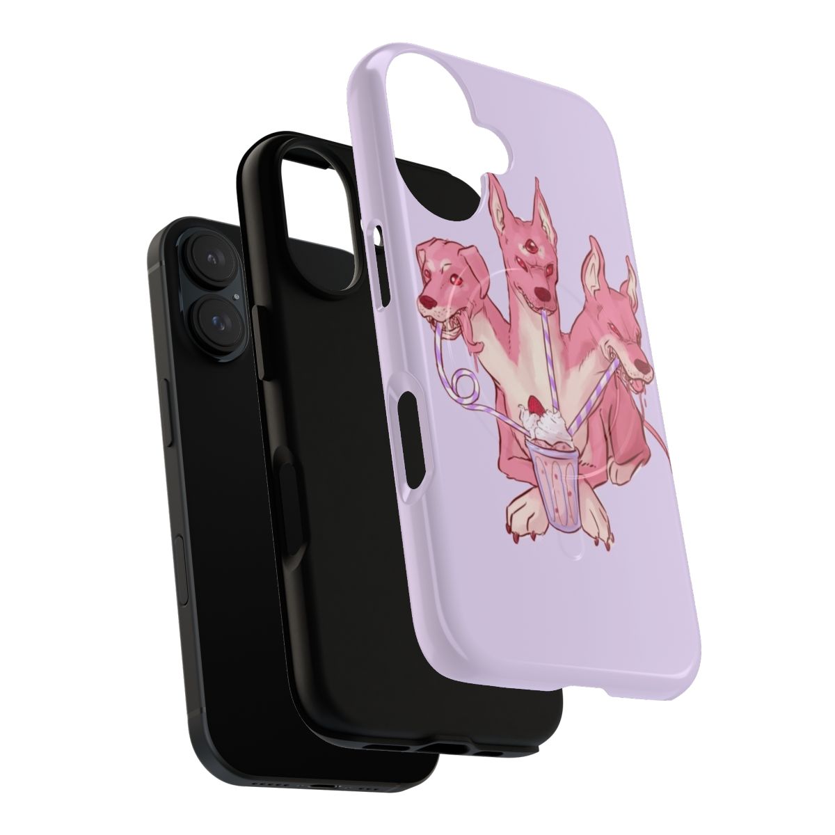 Pastel, surreal, paranormal, and mythical-inspired strawberry phone case - Layers