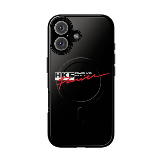 Premium tough magnetic phone case with Japanese car accessories design