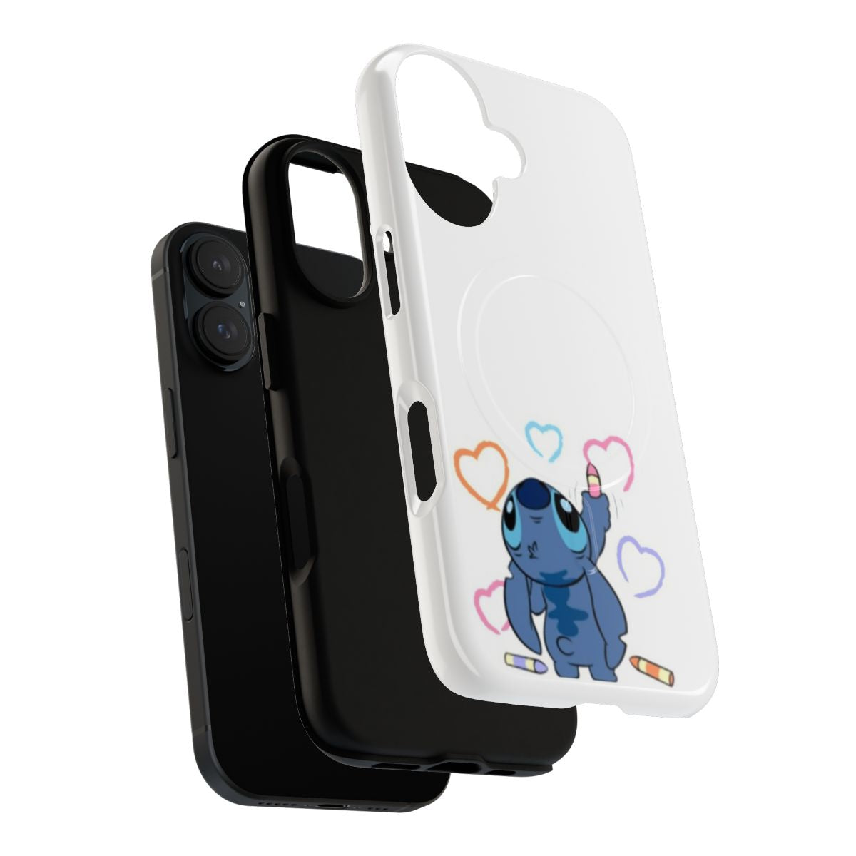 Lilo & Stitch inspired magnetic protective phone case with stitch design - Layers