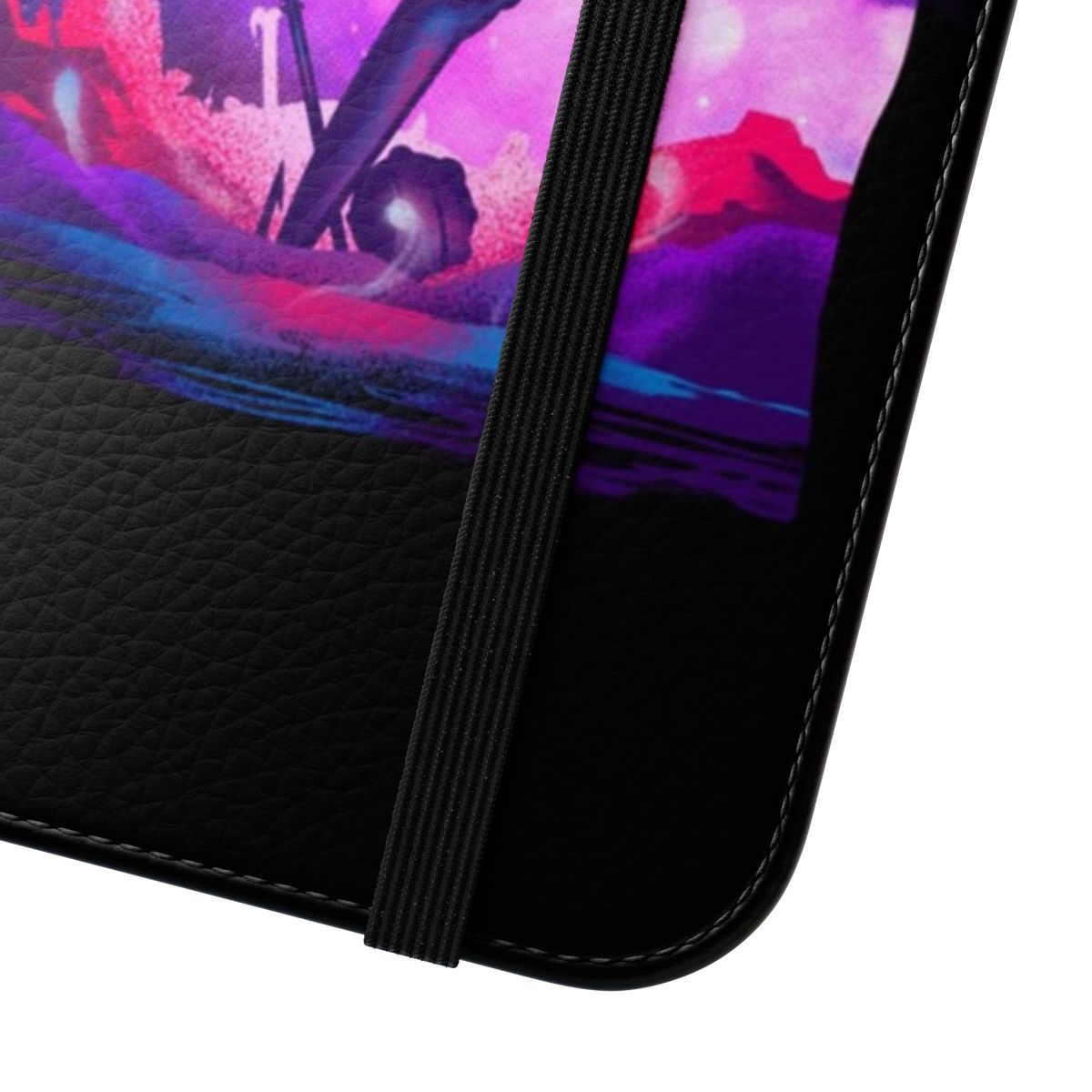 Final Fantasy-inspired phone case with night sky and adventure design - Close Up