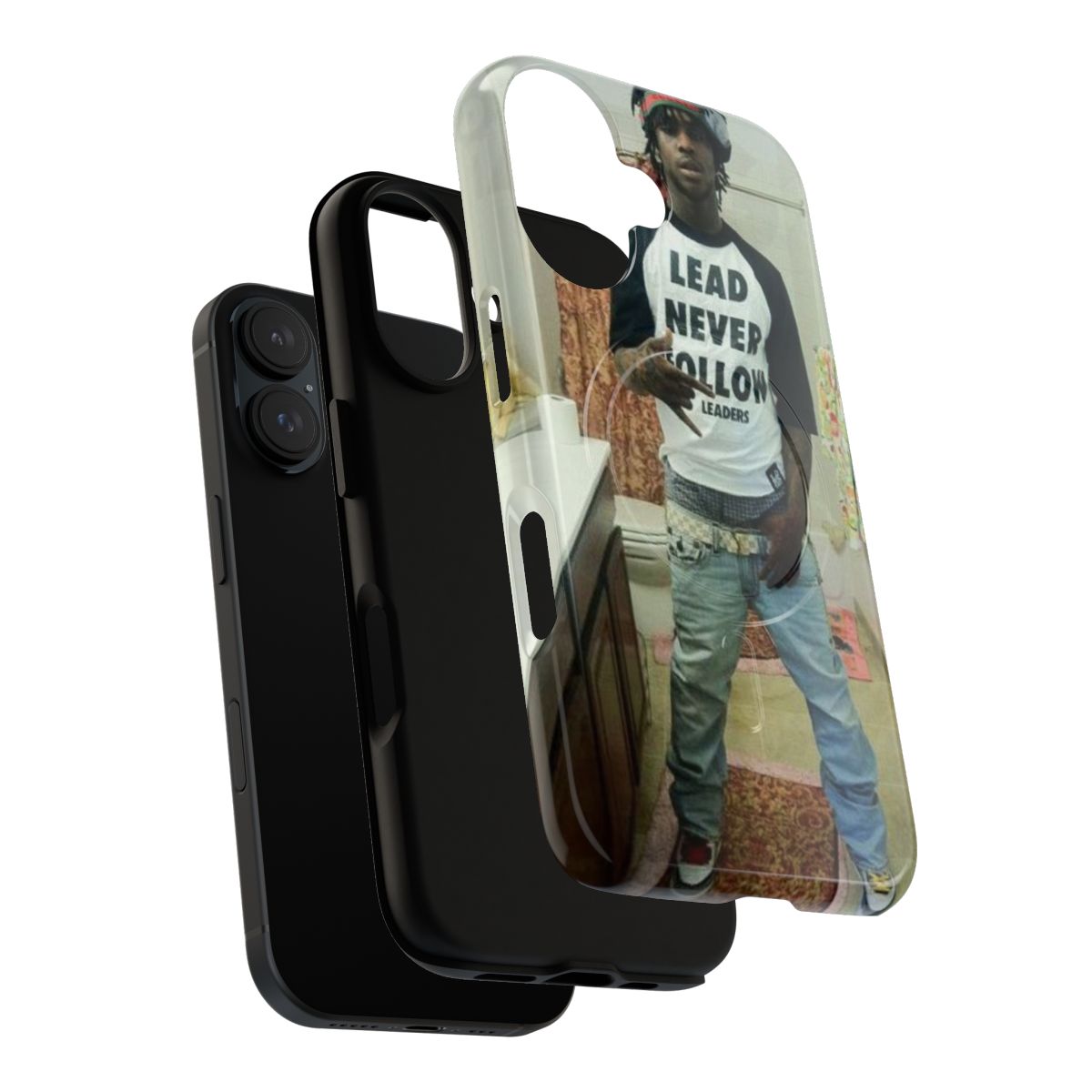 Magnetic tough phone case featuring a Chicago rapper - Layers