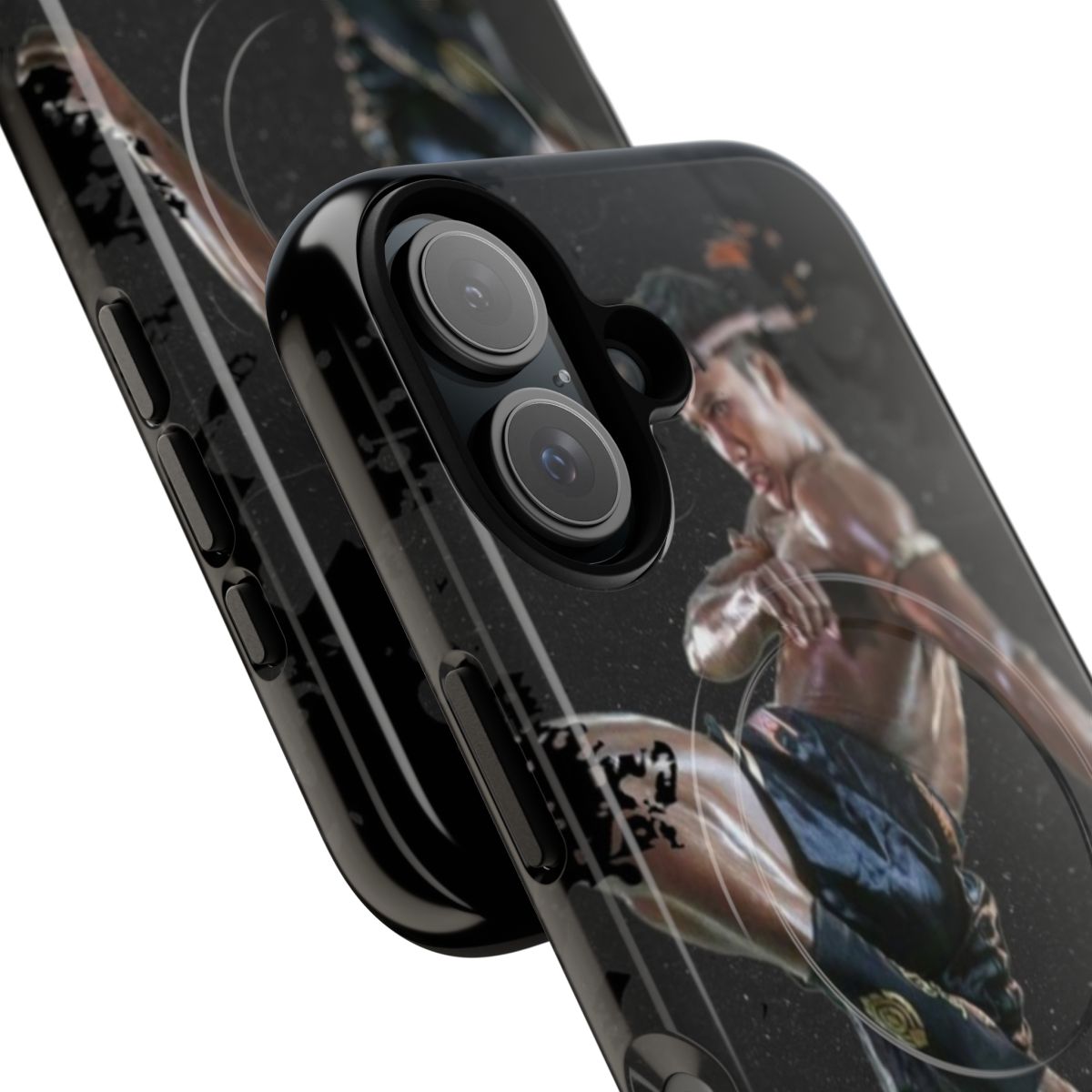 Muay Thai inspired phone case featuring the iconic Thai boxing fighter Buakaw. - Detail