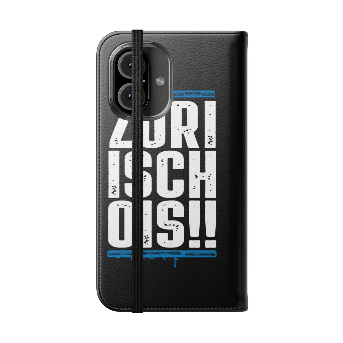 Football Club Zurich themed flip cover phone case - Folded Front