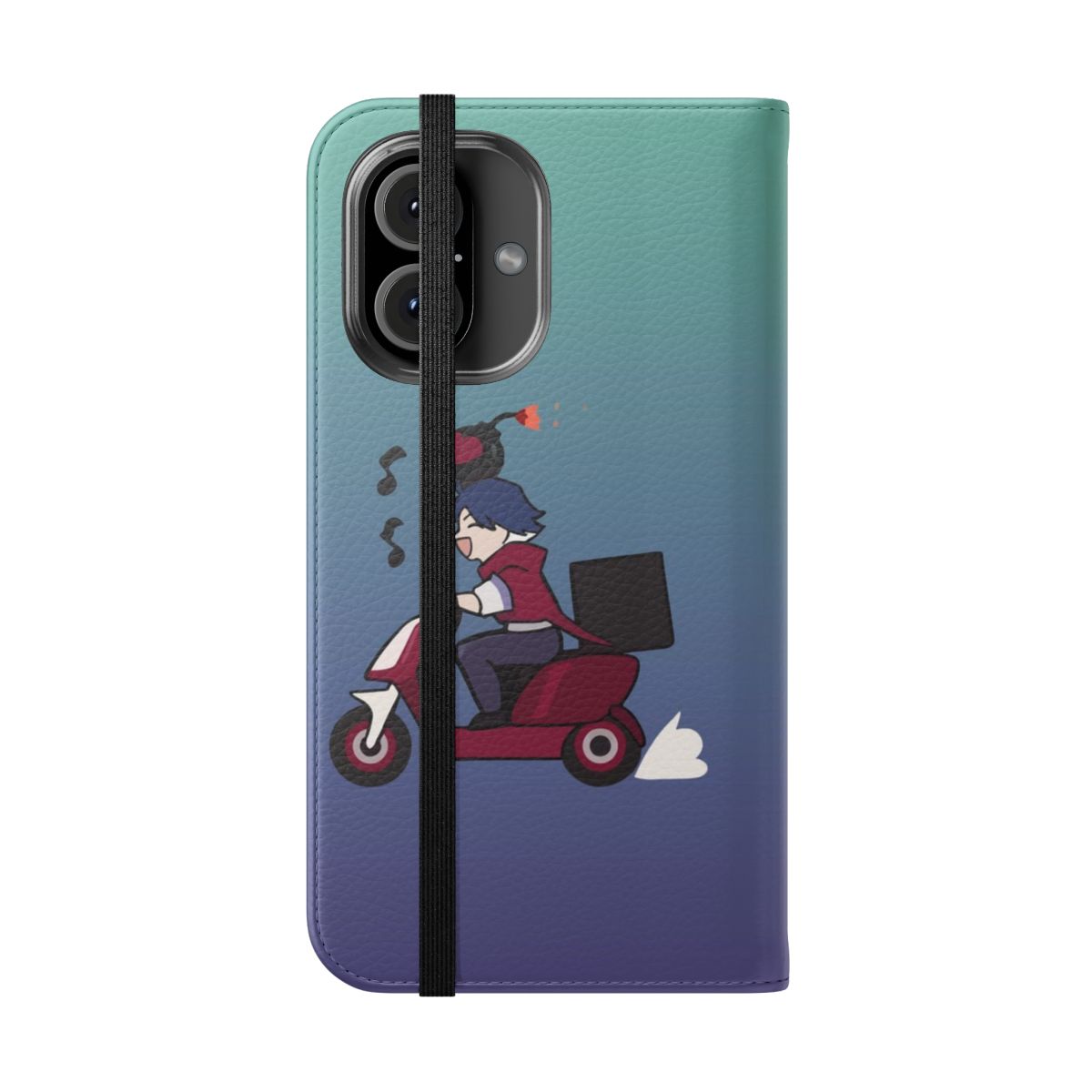 Honkai Star Rail themed flip cover phone case - Folded Front