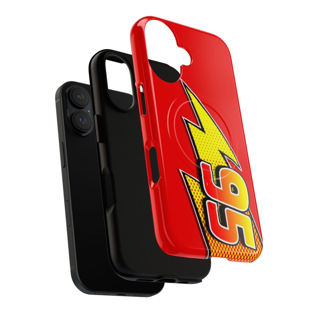 Tough magnetic phone case with Lightning McQueen design - Layers