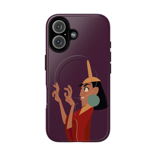 Magnetic phone case with Emperors New Groove inspired characters