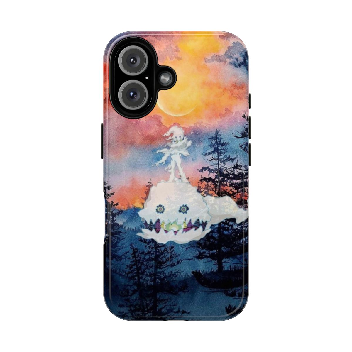 Durable and stylish phone case featuring the Kids See Ghosts album art