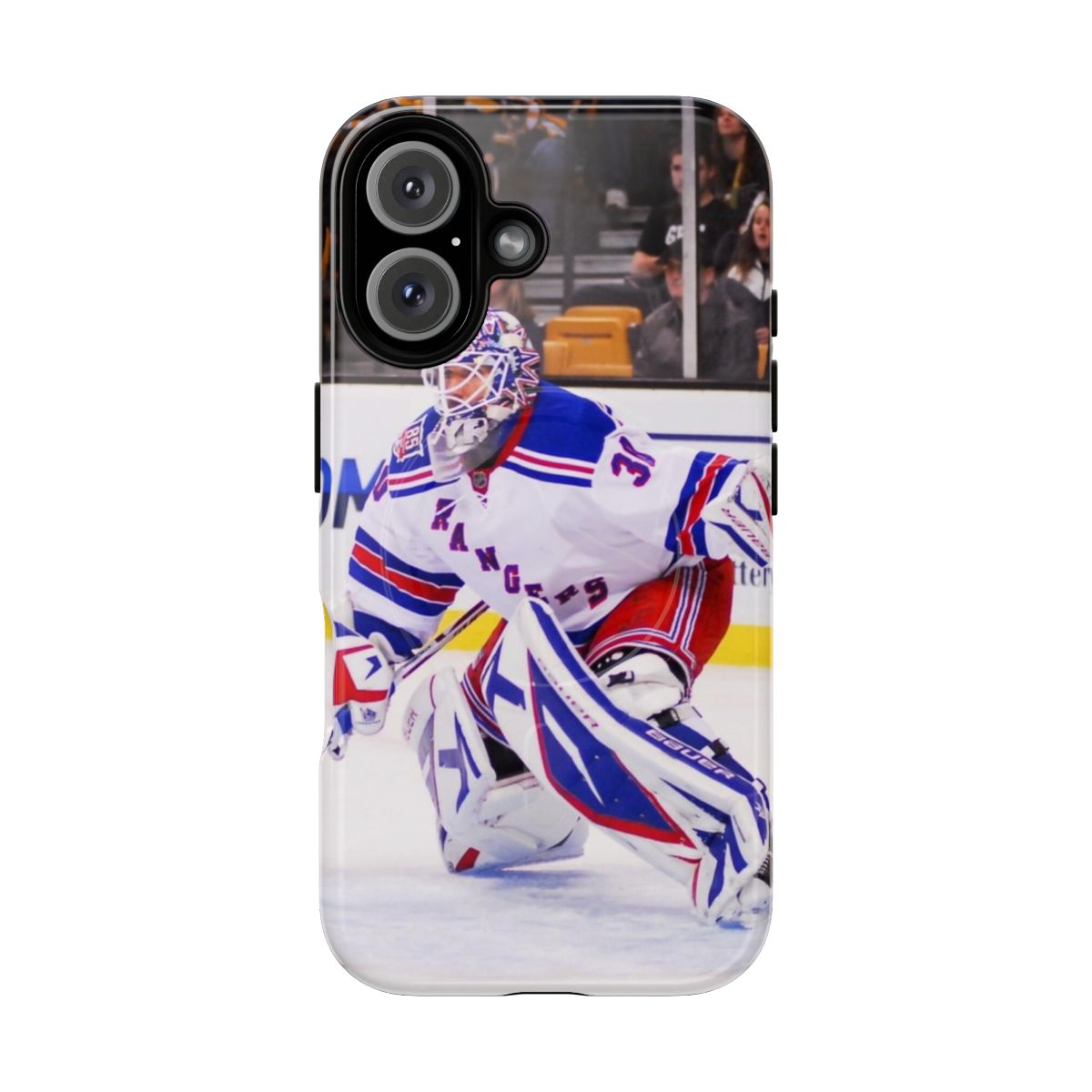 Magnetic phone case featuring Henrik Lundqvist, the iconic goaltender of the New York Rangers