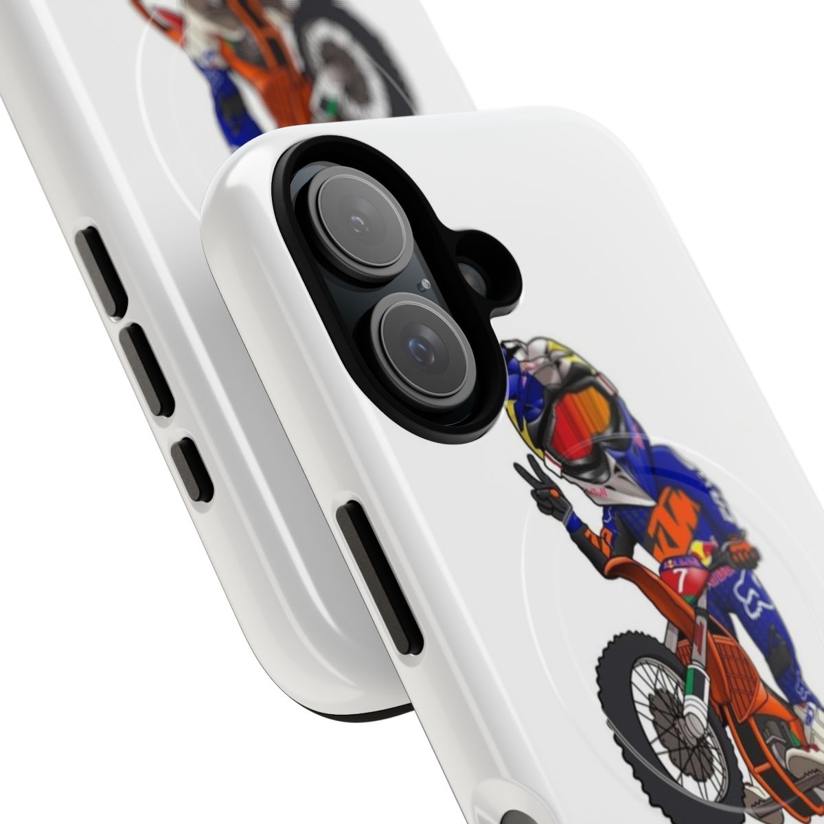 Durable magnetic phone case for motorcycle enthusiasts - Detail