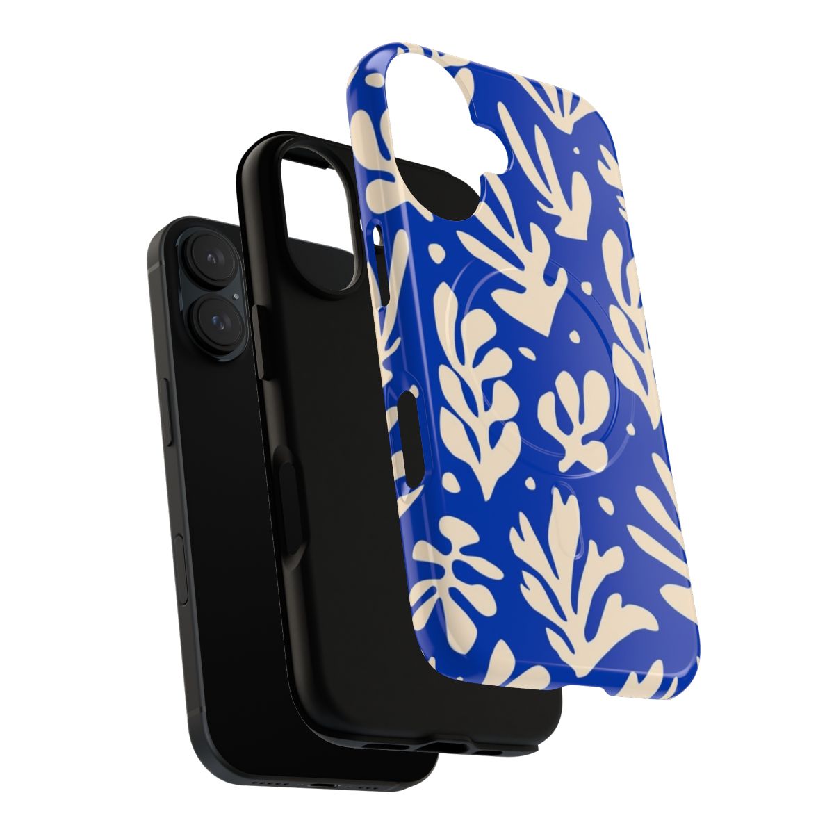 Colorful botanical phone case design inspired by the paintings of French artist Henri Matisse. - Layers