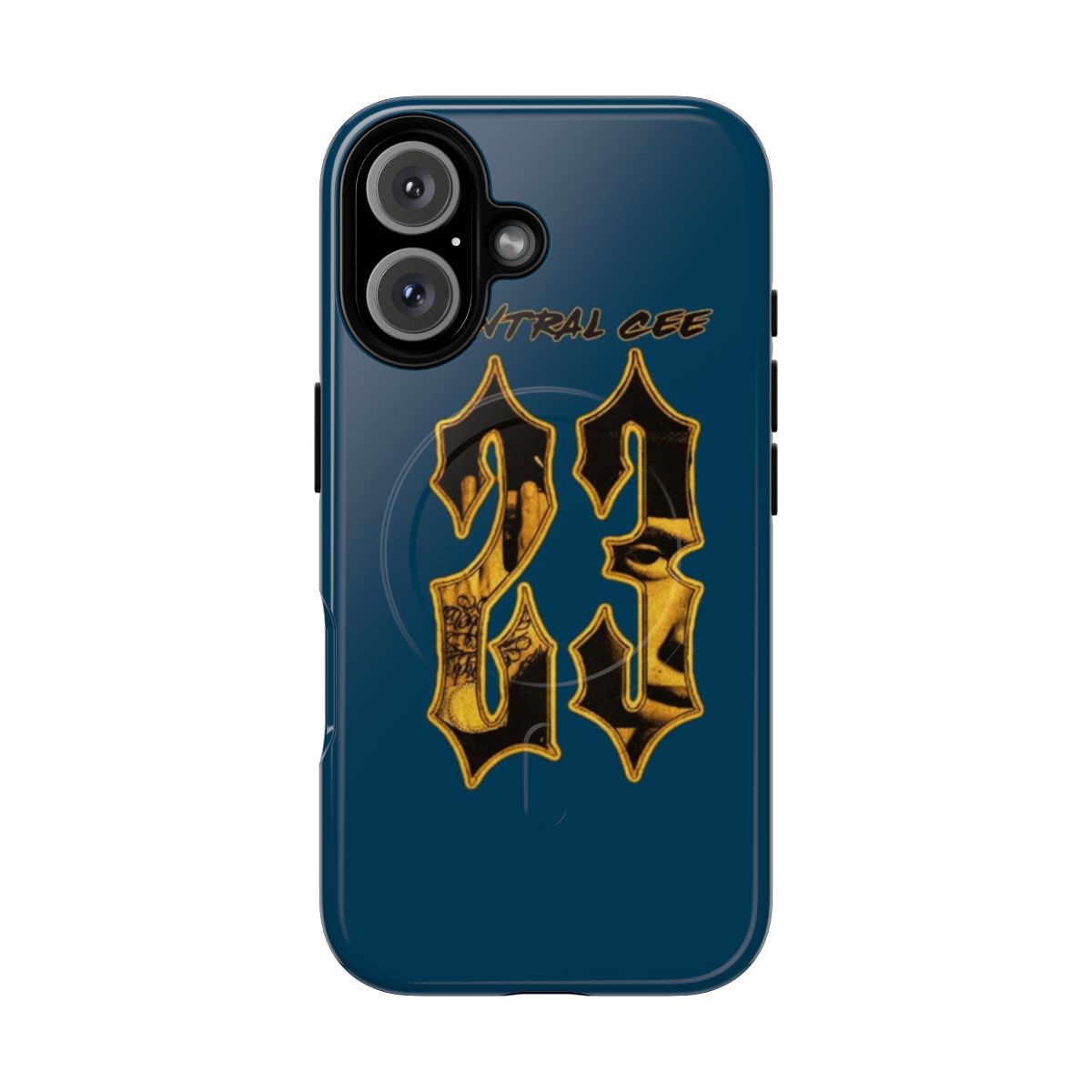 Customizable phone case featuring Central Cee inspired design