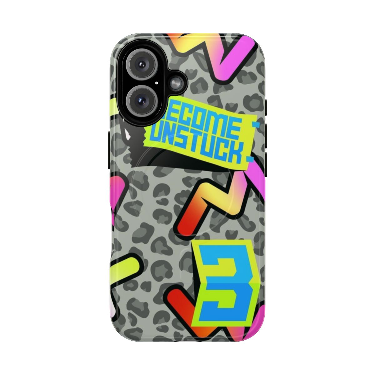 Magnetic tough phone case featuring a design inspired by Formula One driver Daniel Ricciardo