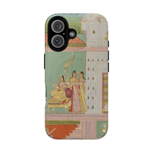 Magnetic tough phone case featuring intricate Hindu art and deity designs