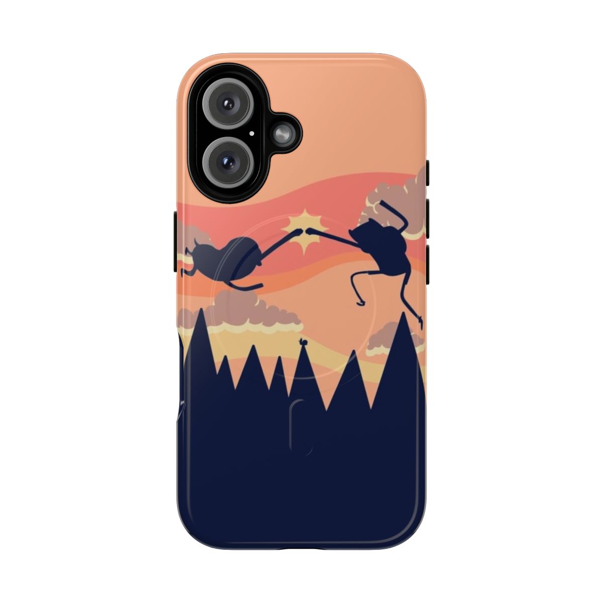 Durable Adventure Time inspired magnetic phone case with tough protection