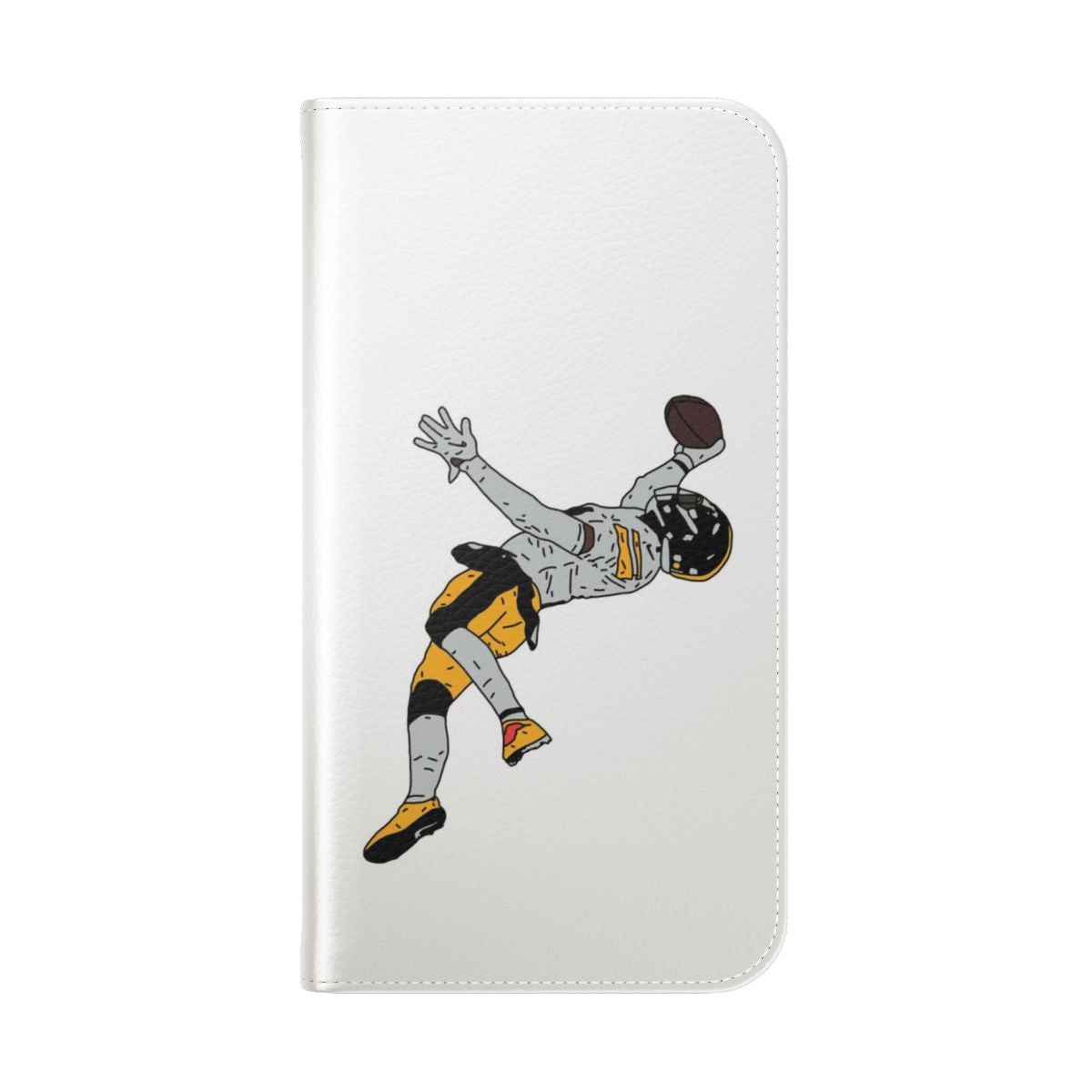 George Pickens themed phone case with team colors and player name - Folded Back