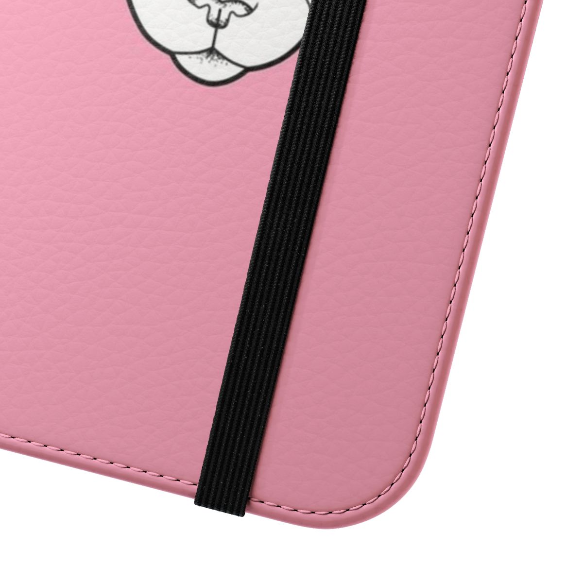 Sphynx cat phone case featuring a dotwork, spooky, and witchy design - Close Up