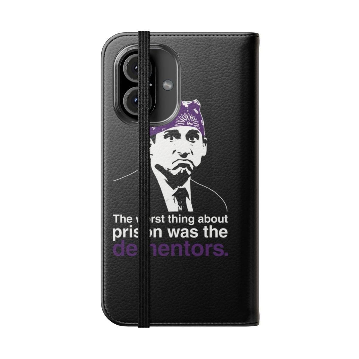 Phone case featuring characters from the popular TV show The Office - Folded Front