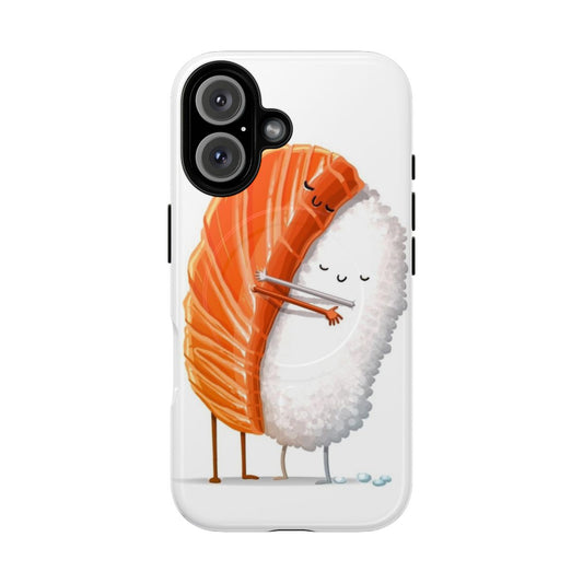 Sushi Hug Magnetic Tough Phone Case with Cute Sushi Design