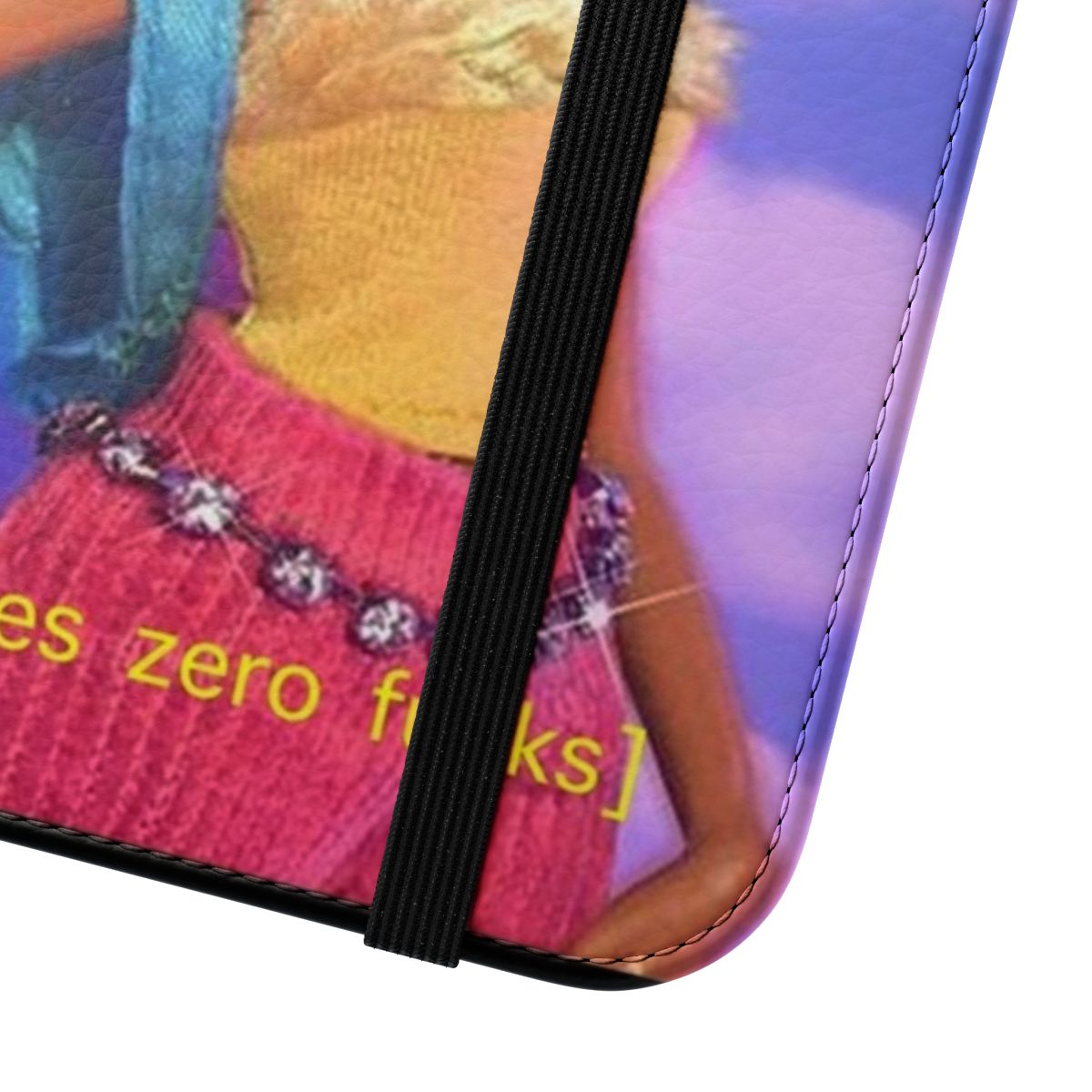 Stylish flip cover phone case with a Bratz-inspired aesthetic - Close Up